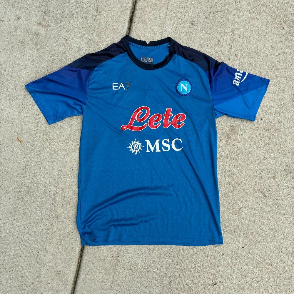 Blue and navy Napoli 2022/2023 Home Jersey #NapoliFC